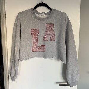 Free people cropped sweatshirt